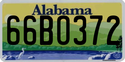 AL license plate 66BO372