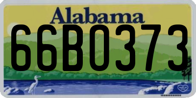 AL license plate 66BO373