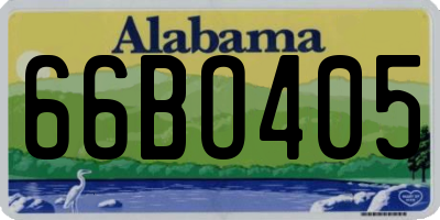 AL license plate 66BO405