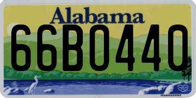 AL license plate 66BO440