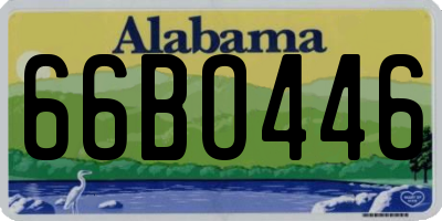 AL license plate 66BO446