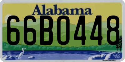AL license plate 66BO448