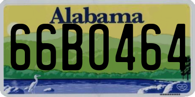 AL license plate 66BO464
