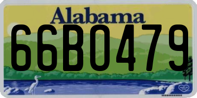 AL license plate 66BO479