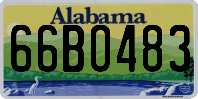 AL license plate 66BO483