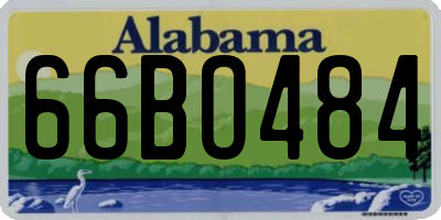 AL license plate 66BO484