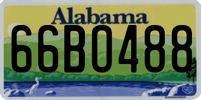 AL license plate 66BO488