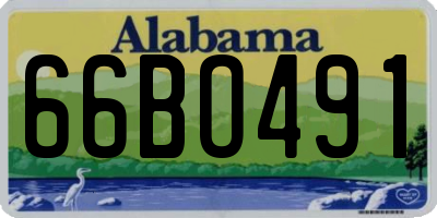 AL license plate 66BO491