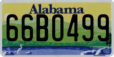 AL license plate 66BO499