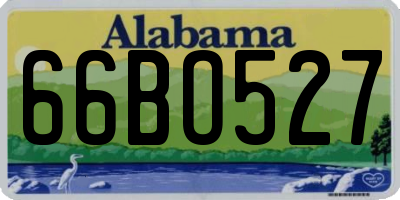 AL license plate 66BO527
