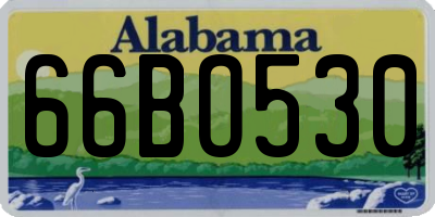 AL license plate 66BO530