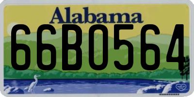 AL license plate 66BO564