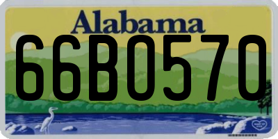 AL license plate 66BO570