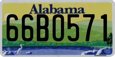 AL license plate 66BO571