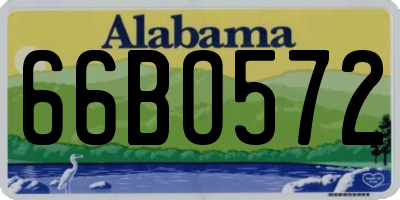 AL license plate 66BO572