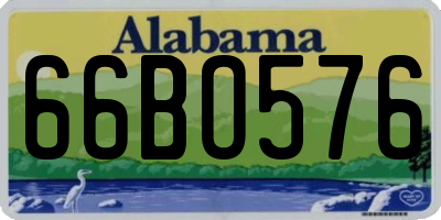 AL license plate 66BO576