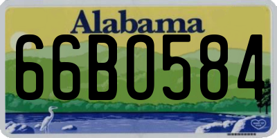 AL license plate 66BO584