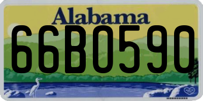 AL license plate 66BO590