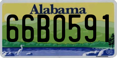 AL license plate 66BO591
