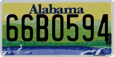 AL license plate 66BO594