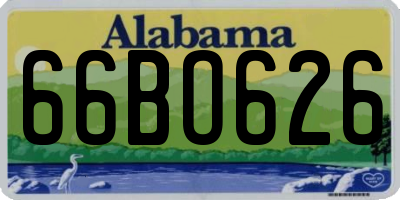 AL license plate 66BO626