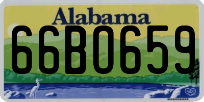 AL license plate 66BO659