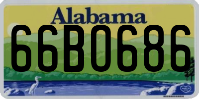 AL license plate 66BO686
