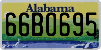 AL license plate 66BO695