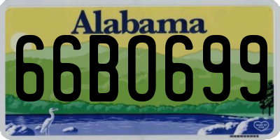 AL license plate 66BO699