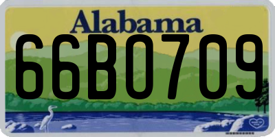 AL license plate 66BO709