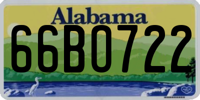 AL license plate 66BO722