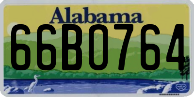 AL license plate 66BO764