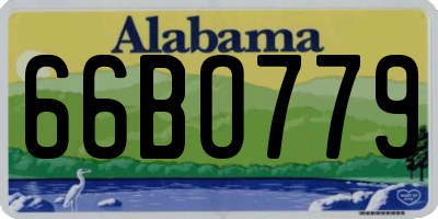 AL license plate 66BO779