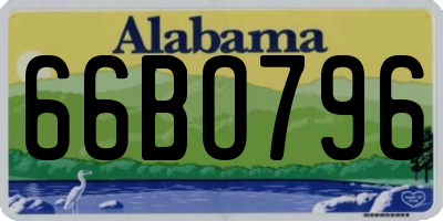 AL license plate 66BO796
