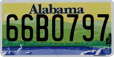 AL license plate 66BO797