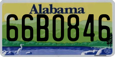 AL license plate 66BO846