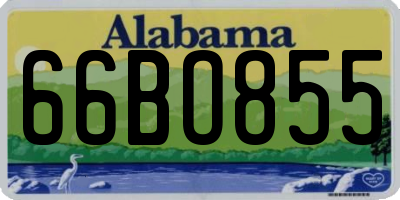 AL license plate 66BO855