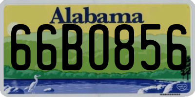 AL license plate 66BO856