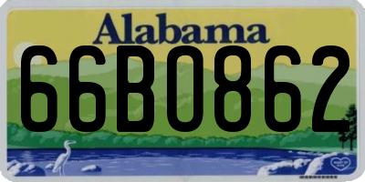 AL license plate 66BO862