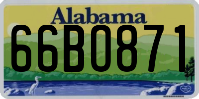 AL license plate 66BO871