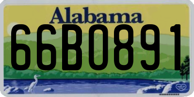 AL license plate 66BO891