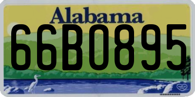 AL license plate 66BO895