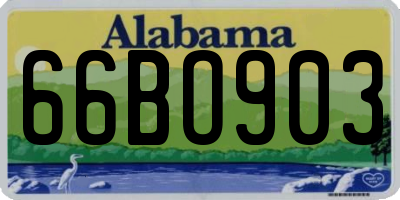 AL license plate 66BO903