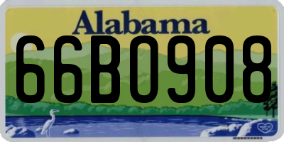 AL license plate 66BO908