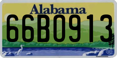 AL license plate 66BO913