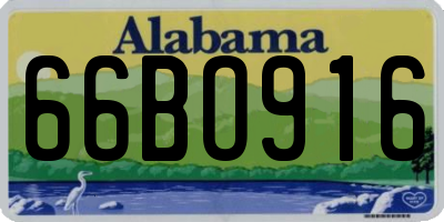 AL license plate 66BO916