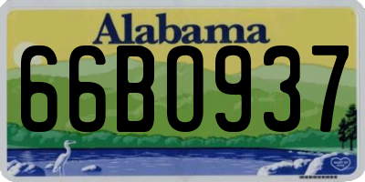 AL license plate 66BO937