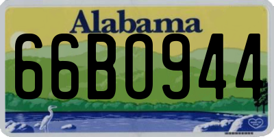 AL license plate 66BO944
