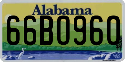 AL license plate 66BO960