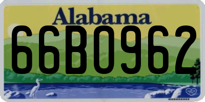 AL license plate 66BO962